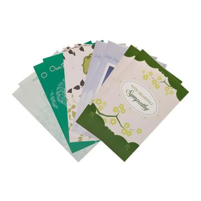 China Europe Custom Printing 250gsm Recycled Gift Paper Card Sheet Greeting Card Card Packaging for sale