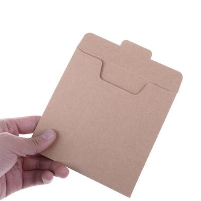 China Recycled Materials Wholesale Eco Friendly Resealable Kraft Paper Cardboard Paper Wraps CD Sleeves Packaging for sale