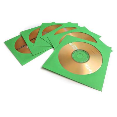 China Recycled Materials CD DVD Thick Paper Sleeves Standard Envelope Cases Show Premium Storage With Window for sale