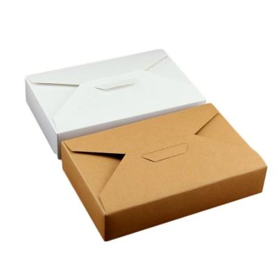 China Recyclable Custom Foldable Kraft Cardboard Envelope Jewelry Gift Paper Box Packaging for sale