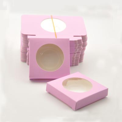 China Wholesale Customized Disposable Pink 25mm 3d Mink False Eyelash Lip Gloss Lip Gloss Box Vendor With Window for sale