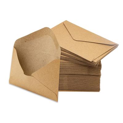 China Brown Envelopes Craft Recyclable Wholesale Recycled Paper Gift Card Envelope Paper For Invitation for sale