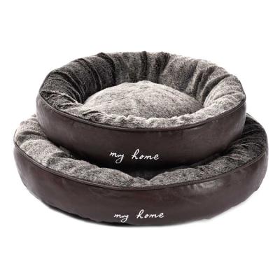 China Petstar Sustainable Professional Manufacturing Warm Removable Washable Pet Bed Around Dog Bed for sale