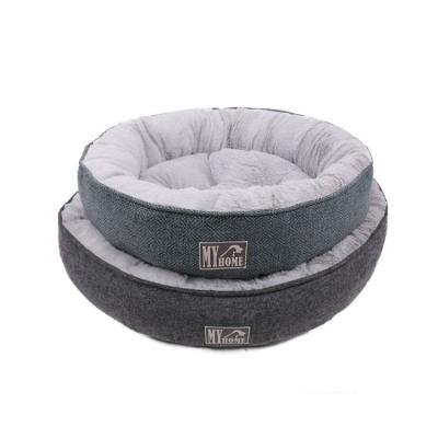 China Petstar Guaranteed Quality Petstar Guaranteed Unique Comfortable Round Roll Shaped Pet Bed for sale