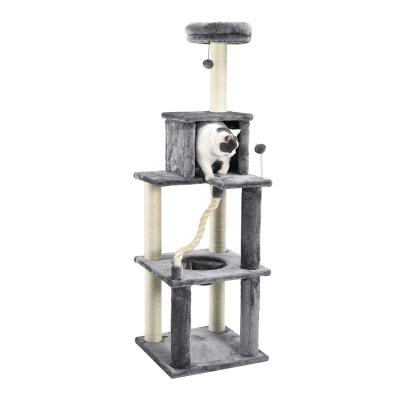 China Petstar's New Viable Pet Cat Climbing Play Scratcher Rope Deluxe Large Cat Tree for sale