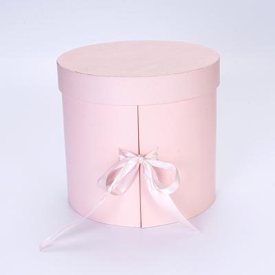 China Recycled Materials Lip Gloss Cardboard Round Paper Flower Gift Packaging Box Rose Cylinder Tube Custom Cosmetic Box for sale