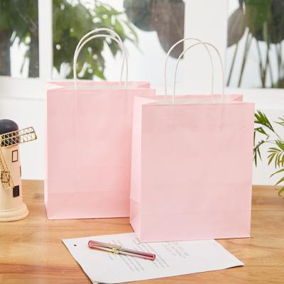 China Hot Pink Paper Packaging Hair Pillow Christmas Materials Sale Recycled Paper Bag With Jewelry Packaging Box for sale