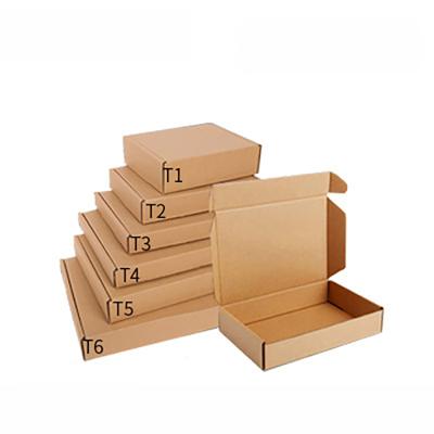 China Recycled Materials Wholesale Recycled Kraft Paper Folding Groove Gift Box Custom Mailing Corrugated Mailing Box for sale