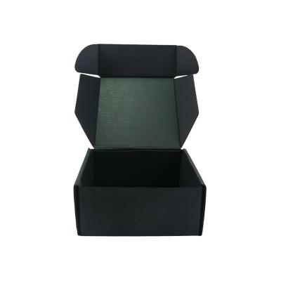 China Recycled Printed Materials New Product Perfume Storage Box Kraft Paper Advertisement Box Black Foldable Packaging Box Full for sale