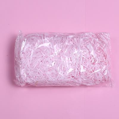 China Wholesales Gift Filler Decorative Moisture Proof Pink Crinkle Shredded Tissue Paper Beautiful Gift Filler for sale