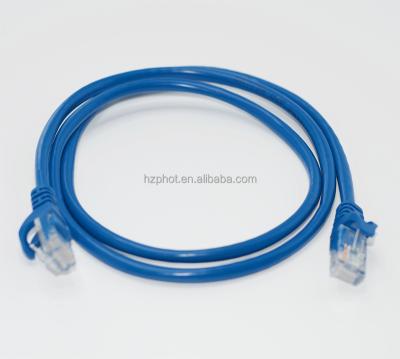 China Computer Networks Computer Use Rj45 Connector PVC Jacket Copper Wire Cat5e Cat6 Utp FTP Network Cable Indoor Patch Cord for sale