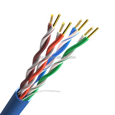 China Telecom Communication Manufacturer Lan Cable Bare Copper CCA Conductor PVC PE Jacket LAN Cable Internet Cable 4 Pairs UTP FTP SFTP Cat5e for sale