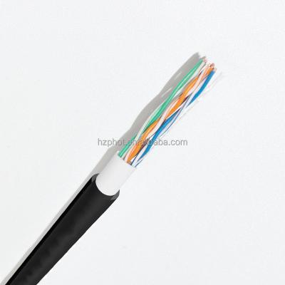 China Computer Networks Fabricated CCA Conductor UTP Cat5e PVC PE Outdoor Bare Copper Jacket LAN Cable Internet Cable Cat 5e 4 Pairs for sale