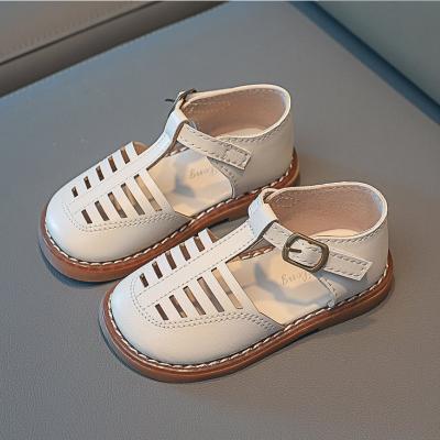 China Toddlers Breathable Soft Leather Summer Sandals Baby Style Small Rome Shoes For Newborns Girls Boys Sandals Non-Slip First Walkers for sale