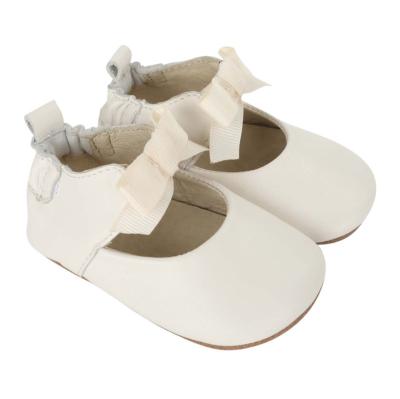 China Breathable Baby Toddler Shoes Soft Sole Princess Baby Shoes White Bowknot Toddler Outdoor Shoes for sale