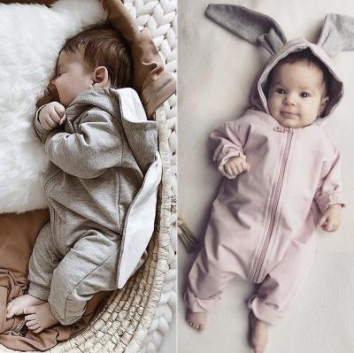 China Long Sleeve Autumn Fall Baby Outfit Long Sleeve Sleeeves Toddler Babies Boy Girls Rabbit Spring Clothes Print Romper Newborn Cotton Cute Soft Overalls for sale