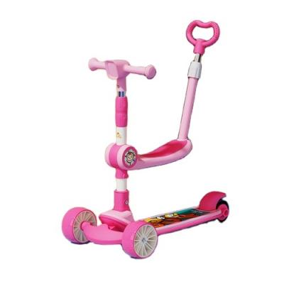 China Other factory direct supply 5 in 1 kids scooter 3 PU LED wheel kids bike for sale