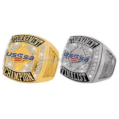 China ALLOY Custom 2018 World ussa Baseball Championship Rings for sale