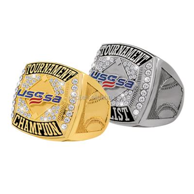 China Custom Deluxe ALLOY USSA Baseball Championship Rings for sale