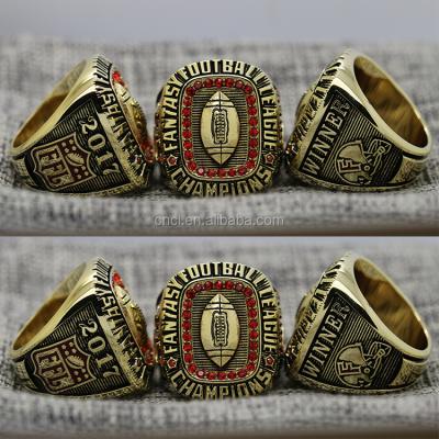 China Custom Casual / Sporting Fantasy Football Championship Rings for sale