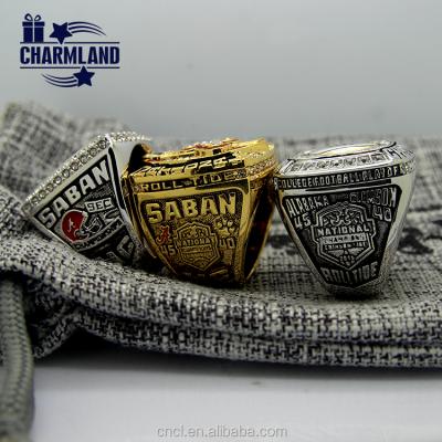 China 3 Styles Casual / Sport Custom Design Championship Ring Boys Fashion Gold Medalist Rings for sale