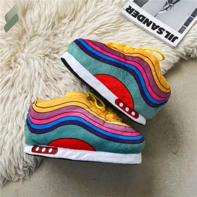 China 2021 Home Slippers Yezzy Plush Sneaker Bedroom Shoes Men Women Fluffy Pantoufle Peluche Zapatillas Deportivas De Felpa Oversized Fashion Trend for sale