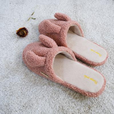 China 2021 Warm Coral Fleece Animals Bedroom Plush Indoor Slippers Women's Lit Hairy Premium Quality Slippers for sale