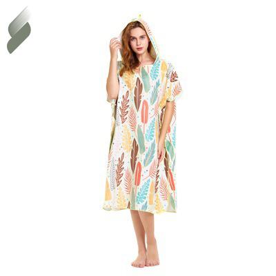 China High Quality Cute QUICK DRY Short Sleeve Onesie Beach Towel Quick Dry Swimming Bathrobe for sale