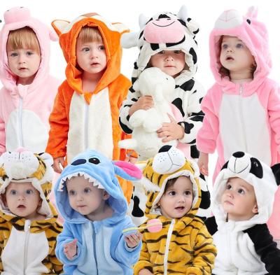 China Wholesale Thermal Unicorn Pajamas Girls Cartoon Animal Onesie Winter Kids Flannel Sleep Pajamas Set Kids Sleep Wear Pajamas for sale