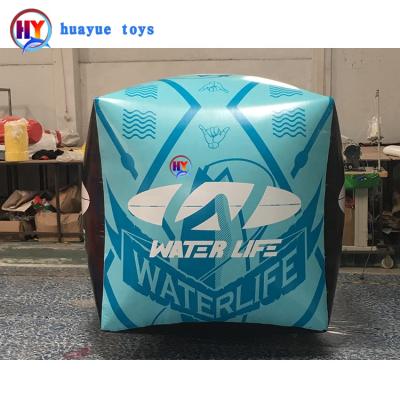 China Custom Inflatable Water Parks Water Mark Buoy Yellow Marker Buoy For Racing Marks for sale