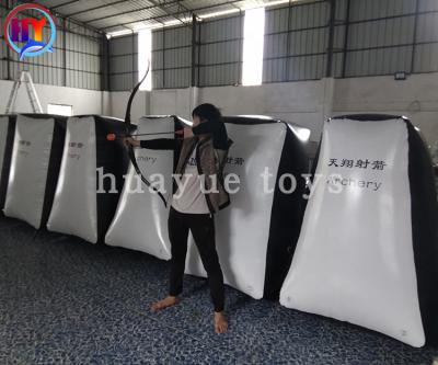 China 0.6mm PVC Tarpaulin Manufacturer Good Quality Inflatable Archery Game Shelter Paintball Bunkers Shooting Obstacles For Shooting Game for sale