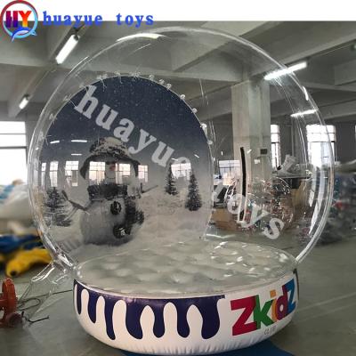 China Christmas Sales or Advertising Giant Inflatable Human Snow Globe for Custom Christmas Snowglobe Custom Christmas Decoration Globe Snow for sale