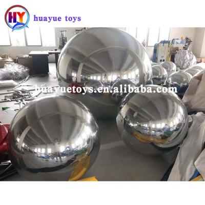 China Party Customized Decoration Inflatable Mirror Ball Balloon , Giant Reflective Mirror Sphere Ball for sale