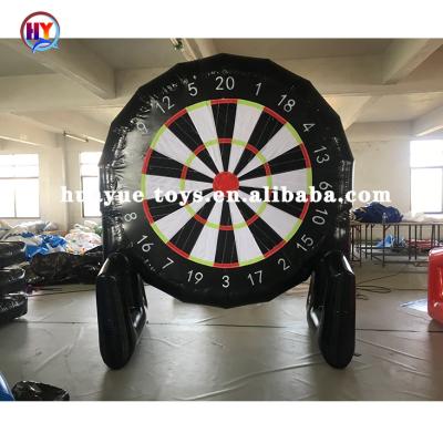 China Game Games Giant Inflatable Soccer Football Dart Board, Inflatable Golf Targets, Inflatable Foot Dart Game with 6 Balls for sale