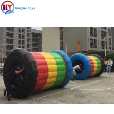 China Hot Selling 0.9mm PVC Tarpaulin Team Building Plato Inflatable Dynamic Board Game Commercial Rental Activity Five Rings For Kid And Adults for sale