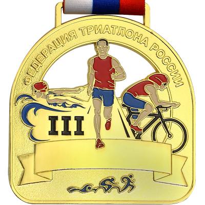 China Custom North America Metal Sports Marathon Medal For Running for sale