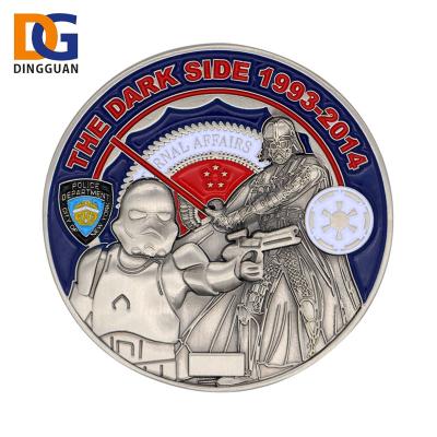 China Wholesale Cheap North America Custom Engraved Military Challenge Coins for sale