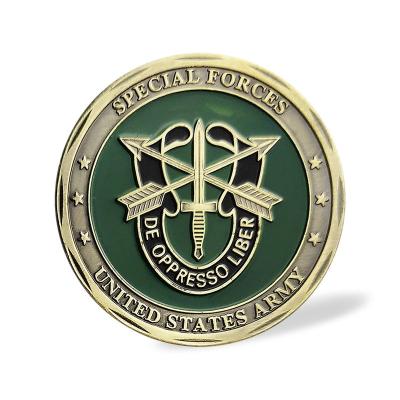 China Faithful and True Silent US Army Coin Challenge America Special Forces Warrior Green Beret for sale