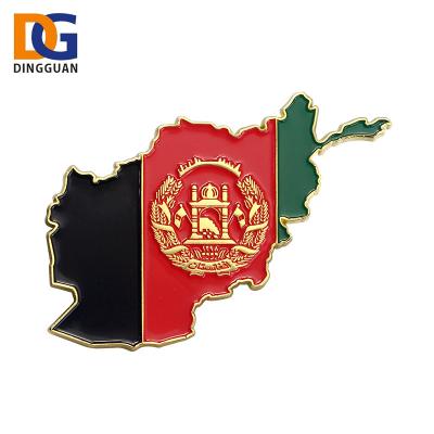 China Europe Customized LOGO and 3D Shape Reverse Pins Flag Metal High Quality Badges for sale