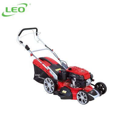 China LION LM46Ze-2L 4.0HP 139CC Self Propelled Grass Cutter Anti-Slip Handles Rotary Red Lawn Mower for sale