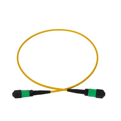 China FTTH FTTB FTTX Network 9/125 Trunk Cable 12 Fibers Singlemode Fiber Cable MPO To MPO for sale