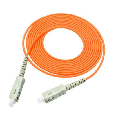 China FTTH FTTB FTTX SC/UPC to SC/UPC Multimode Simplex Network OM1 OM2 Fiber Cable OM1 Fiber Optic Patch Cord for sale