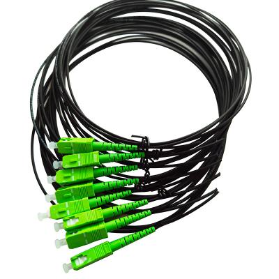 China FTTX 2.0mm 9 simplex SC/APC /125 SC SM SX Fiber Pigtail Single Mode Optical Fiber Pigtail-Blunt for sale