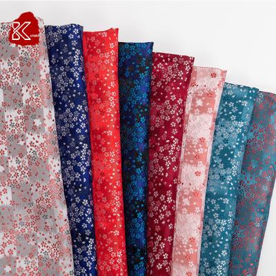 China Wholesale Shrink-Resistant Jacquard Fabric Custom Brocade Brocade Jacquard Fabric High Quality Fabric With Flower Pattern for sale