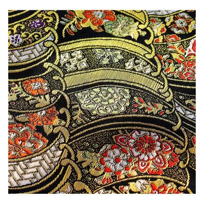 China Japan style fashion fabric jacquard fabric brocade Shrink-resistant fabric for kimono garment for sale