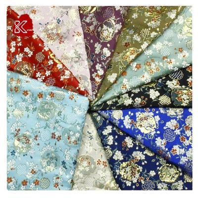 China Japan style finial nishijin brocade fabric jacquard jacquard fabric for kimono and gift wrapping for sale