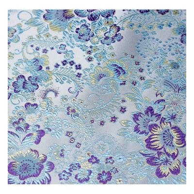 China Fashion Jacquard Polyester Brocade Shrink-Resistant Fabric For Maxi Dress for sale