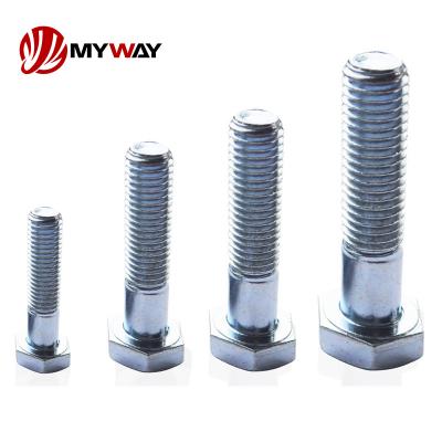 China Stainless steel OEM Fastener High Strength Bolts Grade 8.8 10.9 12.9 DIN931 Hex Head Bolt Stainless Steel M6 M8 M10 Hexagon Half Thread Bolt for sale