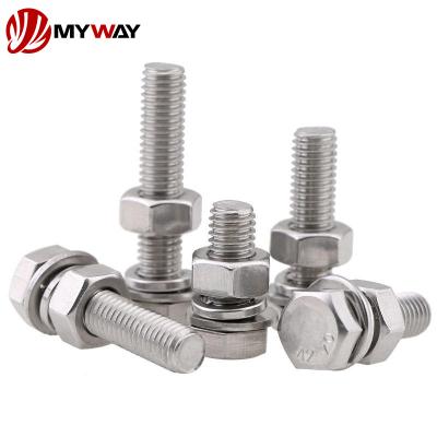 China Industry Stock Custom Bolts DIN931 DIN933 M6-M20 Hexagon Bolt Grade 8.8/10.9/12.9 ASTM Hot Dipped Galvanized Hex Bolt Nut Screw Washer for sale