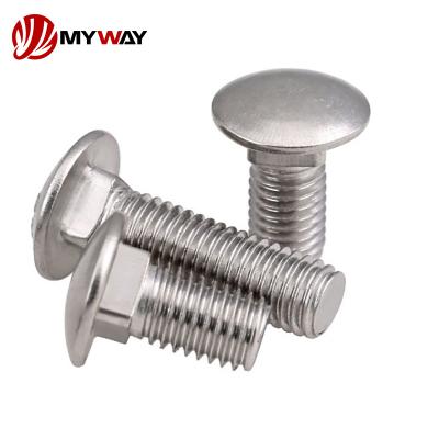 China Industry Galvanized Carriage Bolts Carbon Steel Stainless Steel DIN 603 1/2 x 14 Alloy Steel Round Fasteners ANSI Screw Carriage Bolt for sale